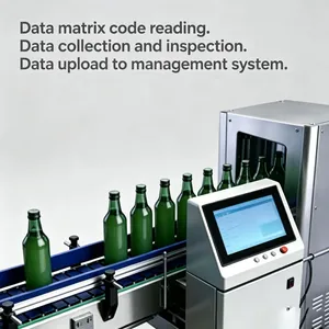 Whole Chain Traceability Pallet Processing Line for Beverage Cans Data Matrix Tab Labeling Case Coding Pallet Code Collection Vision Inspection System Rejection