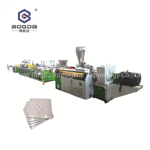 Bogda Plastic PVC Ceiling Board Sheet Panel Making Machine Line / PVC False Ceiling Extrusion Machine