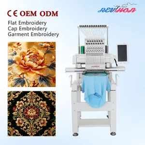 12/15 Digital High-Speed 1200 Rpm Automatic Computerized Cap Embroidery Machine