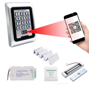 New Hot-Selling Qr Code Standalone Access Controller Scanner Metal Keyboard RFID Reader Waterproof Access Control System