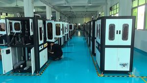 Optical Sorting Machine Plastic Button Size Surface Defects Visual Sorting Equipment