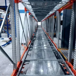Huayide Customized Asrs System Four Way Shuttle Rack System Warehouse Storage