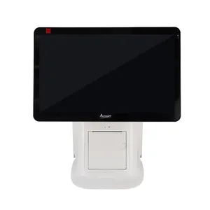 15.6 Inch Receipt Printer Barcode Scanner Dual Screen All in One POS System Android Touch Screen POS Machine