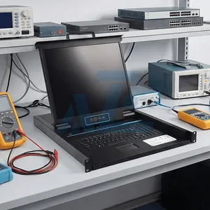 Aze Great Durability Rack Mount Switch 8 Port IP Kvm Console Console IP Remote Control Kvm Switch - Rmcon1708I