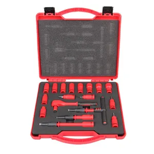 Comprehensive 1/4-Inch Drive Insulation Socket Set for Technicians