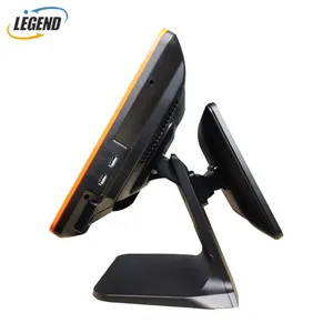 15 Inch + 9.7 Inch Windows 10 POS Computer All in One POS System