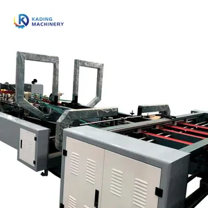 Automatic Closure Box Forming Stitching Machine with Counting Stacking Machine