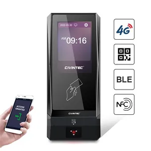 CT9 Outdoor All in One Visitor Access Control RFID Card Reader IC/NFC APP Smart Qr Code Access Control System