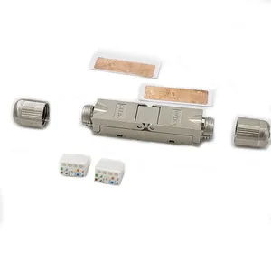 Shielded CAT6A RJ45 Inline Coupler Ethernet Extension Connector Module