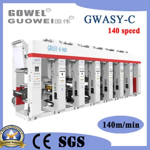 Economic Practical Computer Control Automatic Plastic Rotogravure Printing Machine