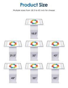 All in One Display Advertising Player Interactive Inquiry Self Service Information Kiosk Touch Horizontal Query Machine