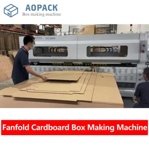Aopack Automatic Machinery Producing Carton Computer PLC Control Machine Box Making