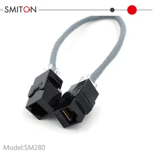 Black Color CAT6 CAT6A UTP 8p8c RJ45 Coupler Keystone Jack Adapter for Network Cabling System