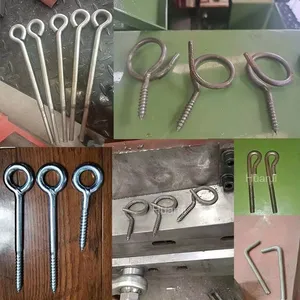 Automatic Eye Screw Making Machine Wire Bending Threading Machine Coiling Spring Fish Eye Screw Hook Making Machine