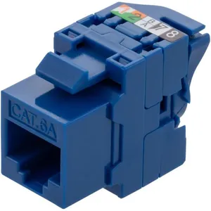CAT6A RJ45 Ethernet Network Structured Cabling Module Keystone Jack
