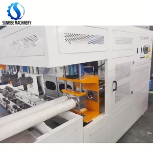 U R Rectangle Square Shape Automatic Plastic UPVC PVC PP Pipe Belling Machine PVC Pipe Tube Expanding Socketing Machine Socket Making Machine