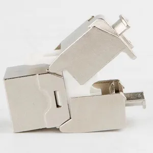 Cat6a RJ45 STP Tool-less Type Zinc Alloy Module Shielded Keystone Jack Adapter Modular Jack