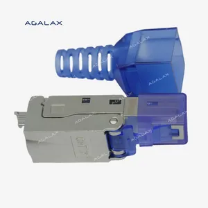 Toolless Shielded CAT6A Field Termination Plug Connection Modular Plug RJ45 Connector CAT6 Female RJ45 Connector