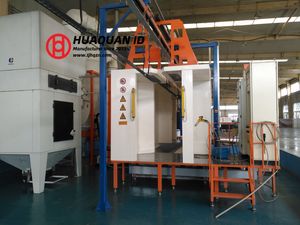 High Work Efficiency Fast Color Changing Powder Coating Booth System
