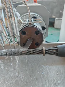 Automatic Soft Rib Helix Wire Protection Hose Pipe Tube Extruder Making Machine