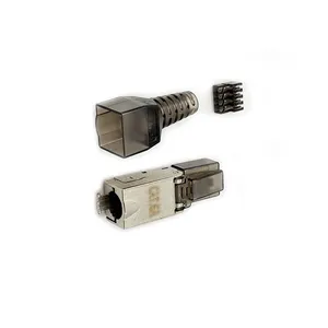 Easy-Install FTP CAT6A 8P8C Shielded Modular Outlet Module