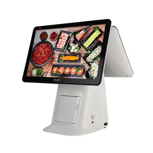 15.6 Inch Windows Restaurant All in One POS System Touch Screen Android POS Machine with Printer