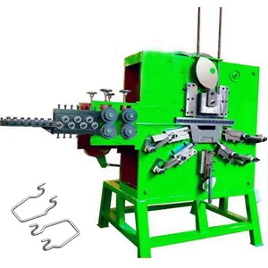 Automatic Galvanized Spring Wire Bending Channel Wire Clips Making Machine