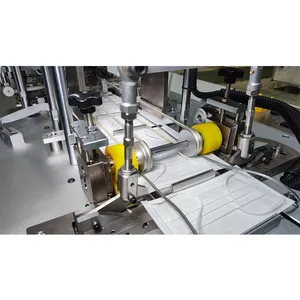 Gosunm Full-Auto Inner Ear-Loop Overlapping Flat Face Mask Making Machine with High Speed