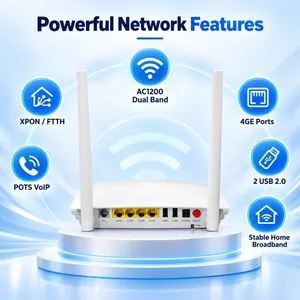 ONU Wireless Router AC1200 Dual Band Xpon ONU Router