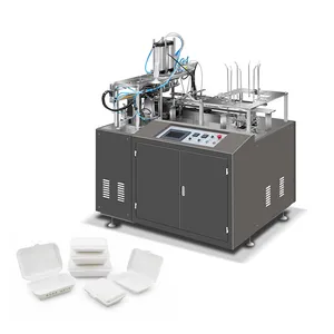 Paper Lunch Box Making Machine Disposable Burger Takeaway Food Container Making Machine