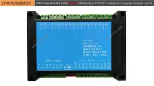 WiFi Network RJ45 8 Do (MosFet) 8di Modbus TCP Iot Module for Computer Android Control