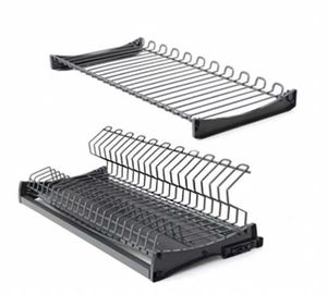Kitchen Drawer Style Dish Rack Concealed Metal Storage Rack for Dishes