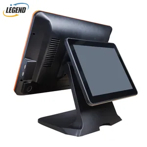 15 Inch + 9.7 Inch Windows 10 POS Computer All in One POS System