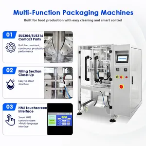 Automatic Rice Bagging Machine Vffs Vertical Rice Bag Packing Machine Rice Bag Sealing System