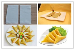 Spring Roll Skin Making Machine Square/Rectangle Shape Spring Roll Wrapper Production Line