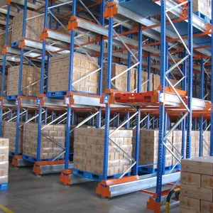 Customized Industrial Intelligent Warehouse Storage Radio Shuttle Pallet Racking System