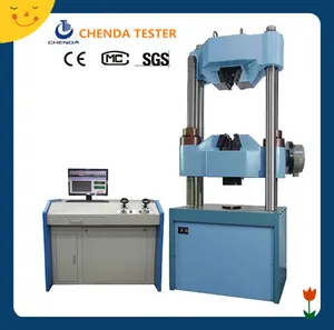 Computer Servo Control Hydraulic Universal Testing Machine Worm Gear System