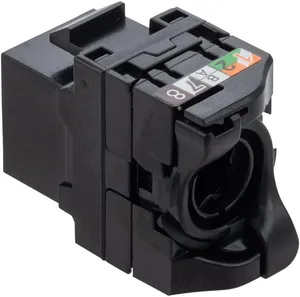 CAT6A RJ45 Ethernet Network Cable Termination Module Toolless Keystone Jack