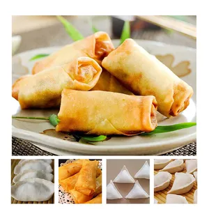 Automatic Wonton Samosa Forming Dumpling Making Machine Spring Roll Ravioli Dumpling Making Machine Chinese Dim Sum Samosa Folding Maker