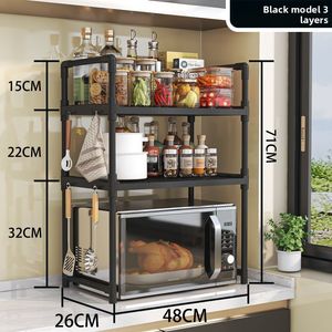 Best-Selling Simple Multi-Functional Kitchen Microwave Storage Rack