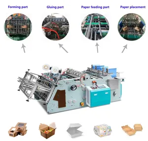 Paper Humburger Box Making Forming Machine