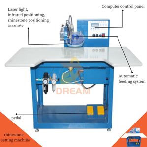 Industrial Single Head Rhinestone Setting Machine Rhinestone Transfer Machine Rhinestone Heat Transfer Machine for Dress