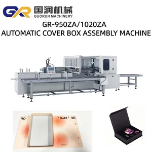 Automatic Wine Box Making Machine Book Cover Box Assembly Machine