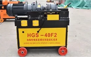 Portable Steel Bar Rebar Rib Peeling Parallel Thread Rolling Machine Threading Machine