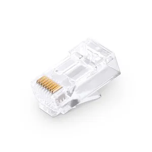 Hot Sale Networking Accessory Utp Gold-plated RJj 45 Direct Crystal Connector