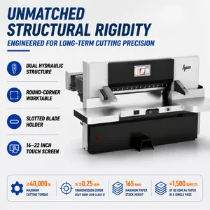 Factory Direct High Speed Guillotine Paper Cutter Machine for Cardboard A4 Label Plotter PVC Sheet & ATM Slit Cutting Machine