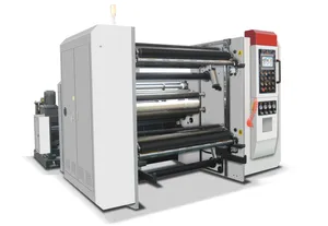 Human-Computer Interface Slitting Rewinding Machine That Adopts Auto Loading System and Equipped with Web Guiding System