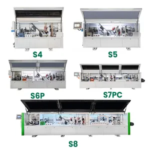 High Precision S8 Wood Edge Binding Machine for MDF Production PLC System