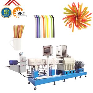 Repid Degradation Rice Wheat Straw Extruder Sraw Making Line Rice Straw Making Machine
