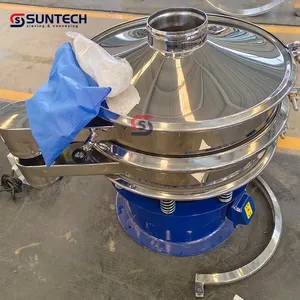 Powder Sieving Round Shape SS304 Vibrating Screen Separator Machine